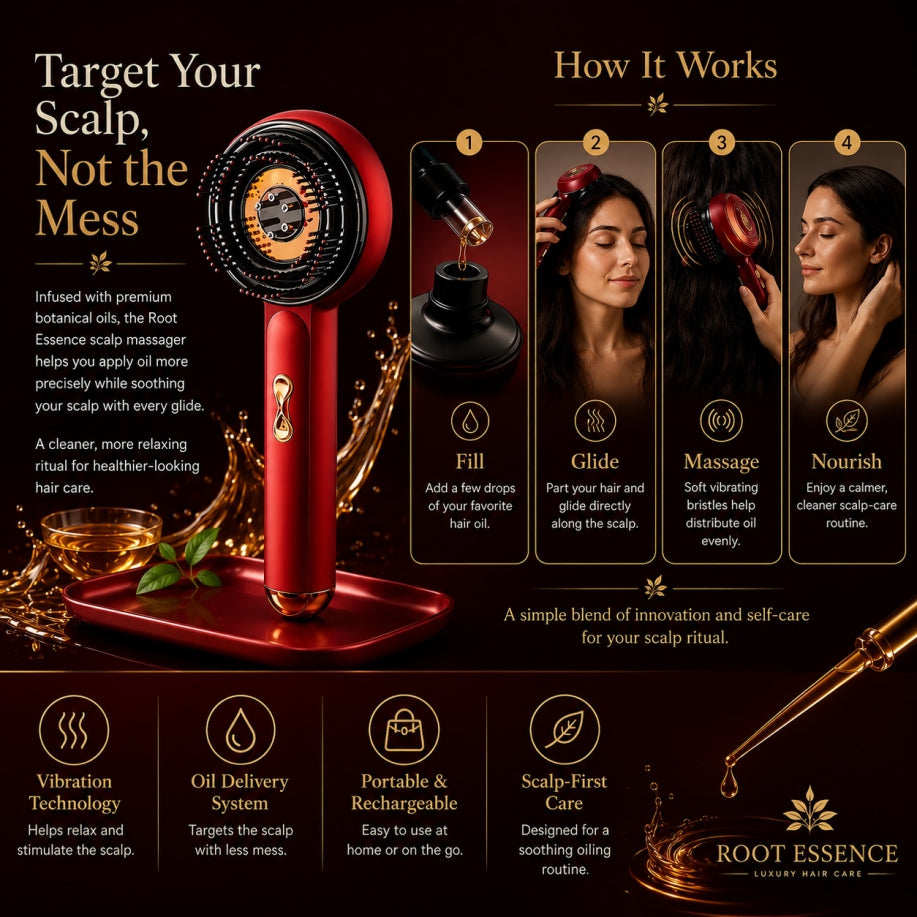 ManeRitual™  Scalp Oil Massage Brush